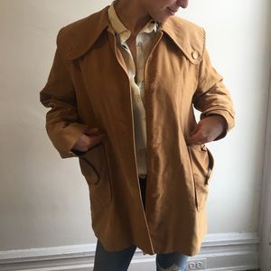 Vintage camel suede jacket